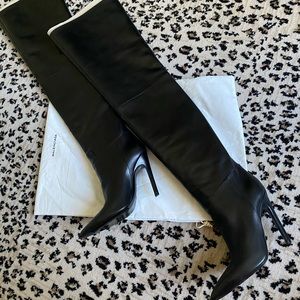 NEW BALENCIAGA thigh high all time leather boots